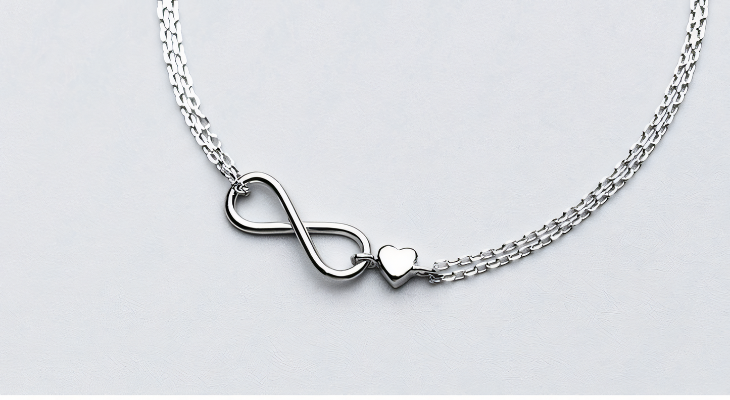 Infinite Love Sterling Silver Bracelet