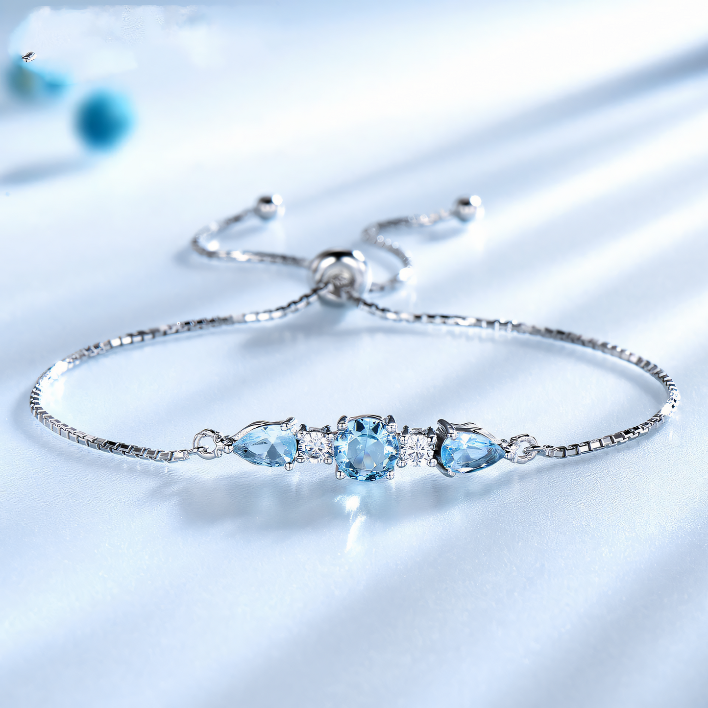 Sky Blue Topaz Sterling Silver Bracelet