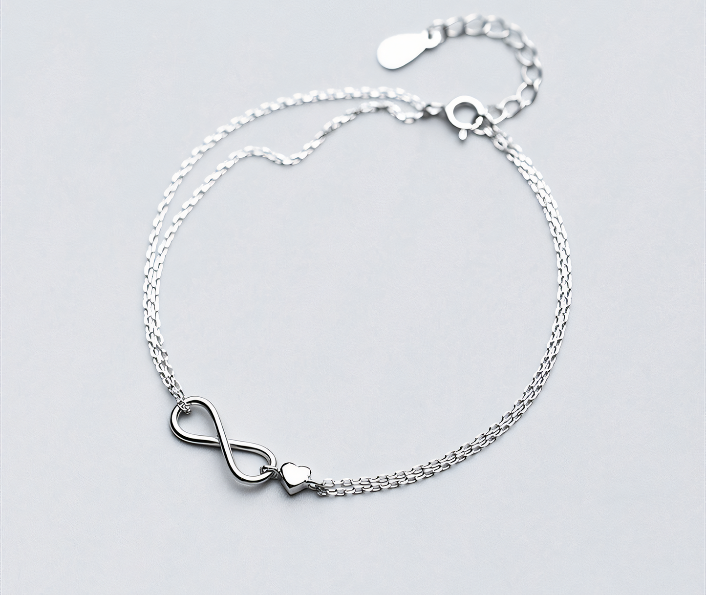 Infinite Love Sterling Silver Bracelet