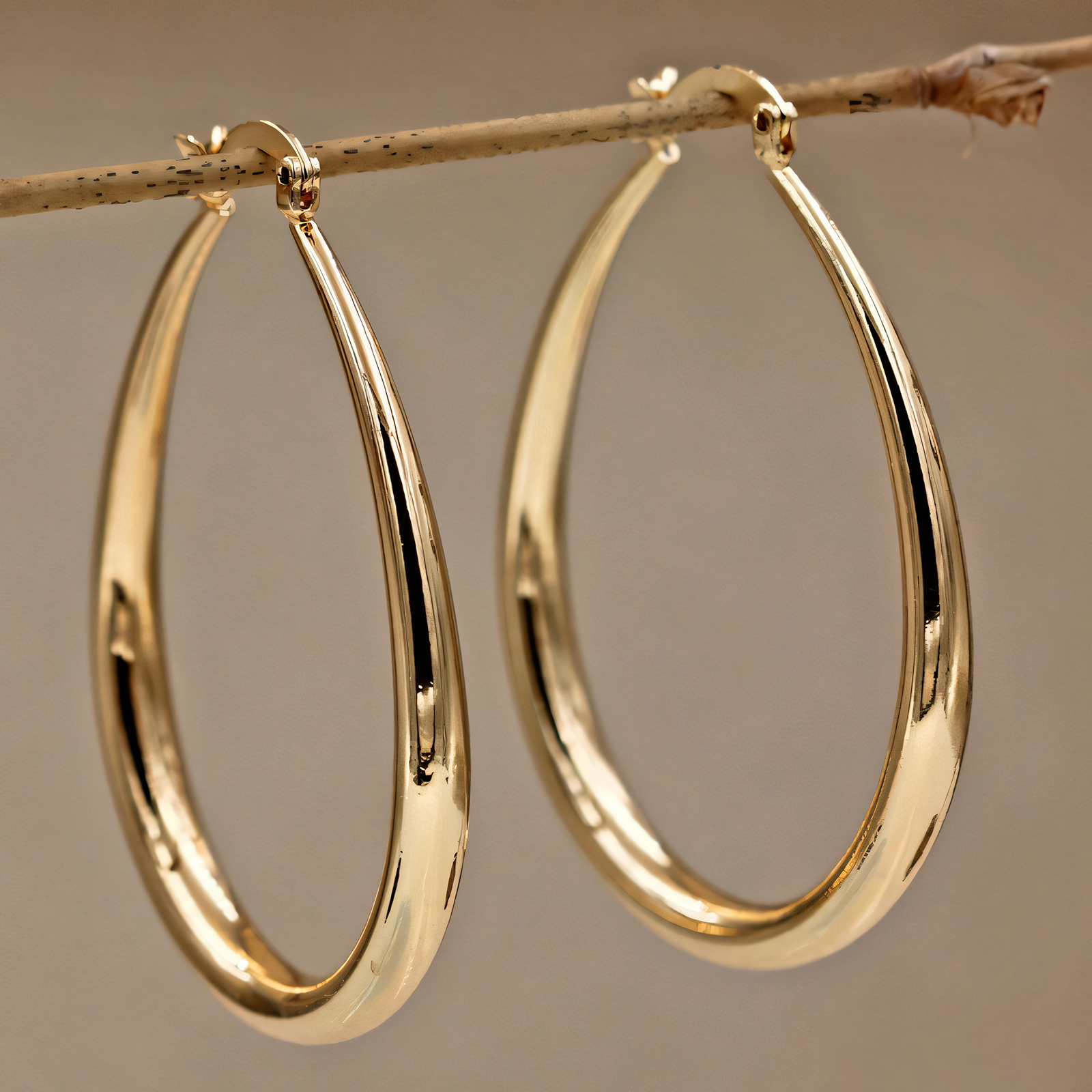 Teardrop Hoop Earrings