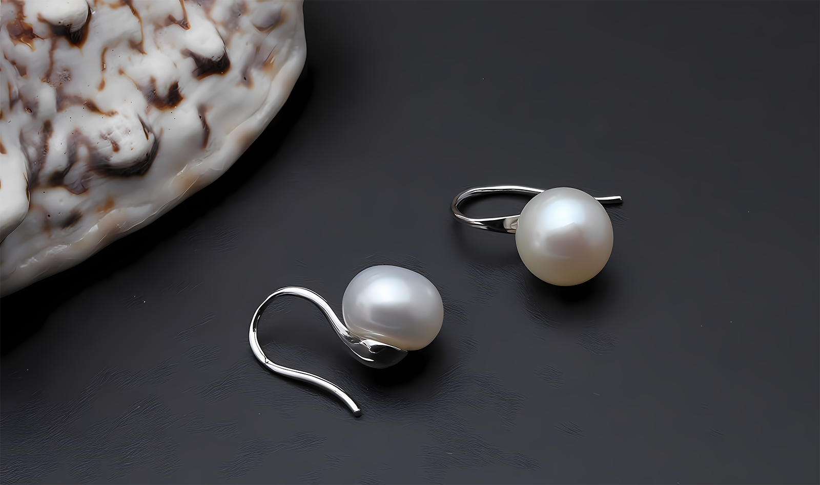 Faux Pearl Hook Earrings