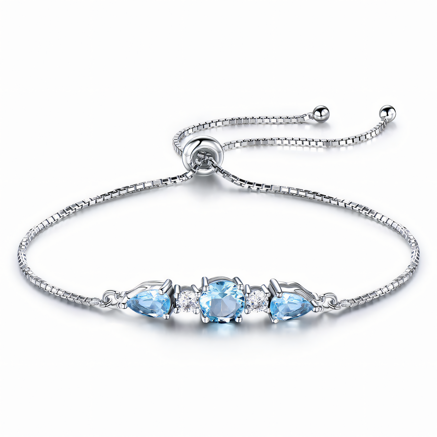 Sky Blue Topaz Sterling Silver Bracelet