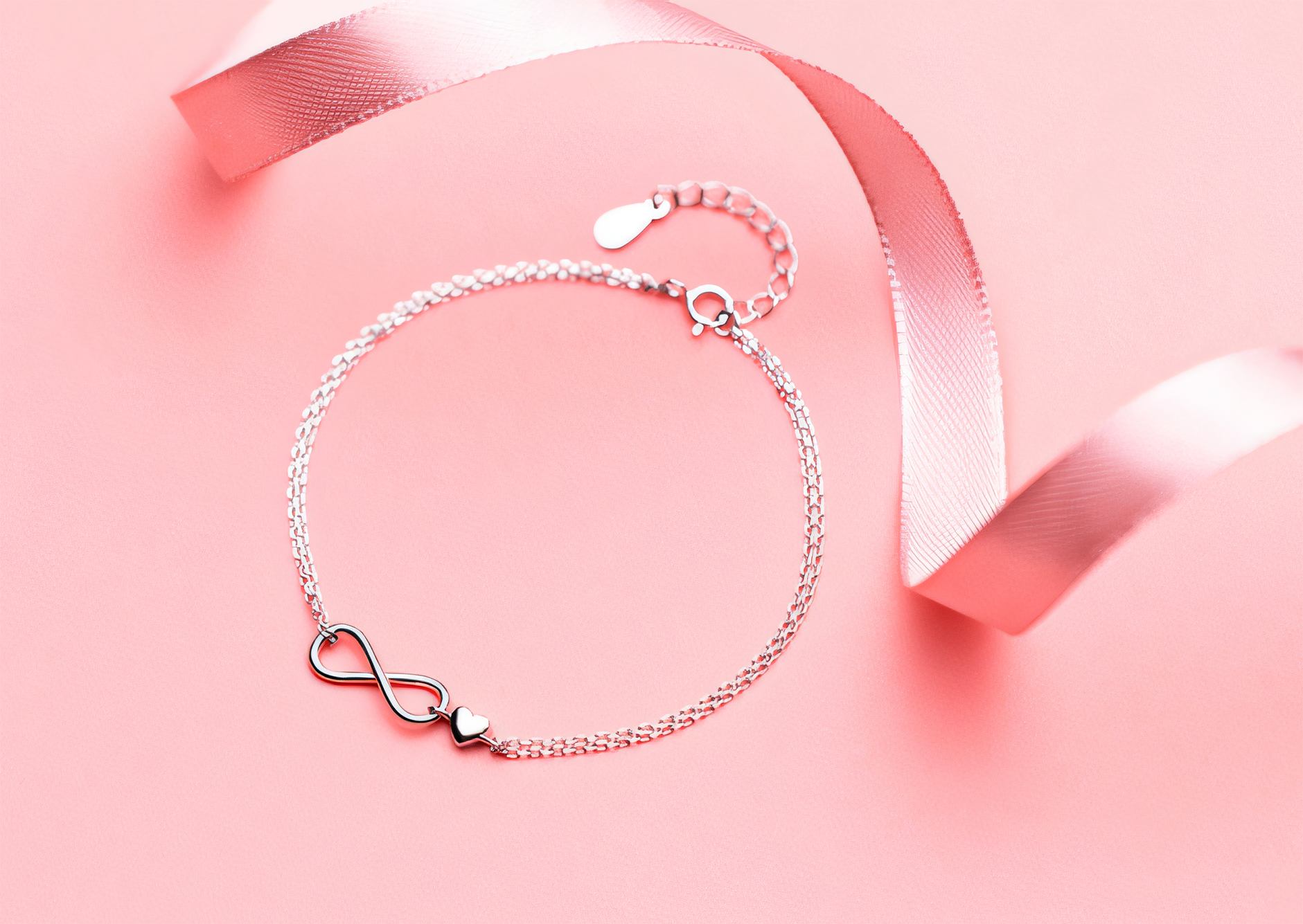 Infinite Love Sterling Silver Bracelet