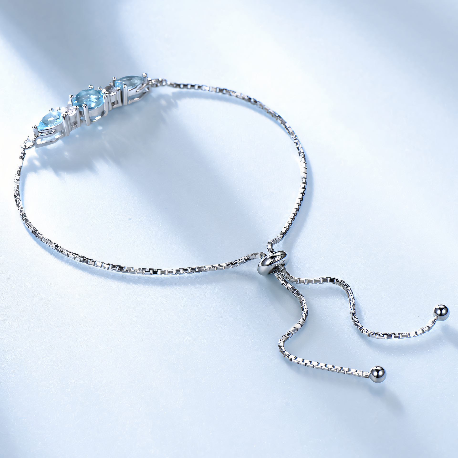 Sky Blue Topaz Sterling Silver Bracelet