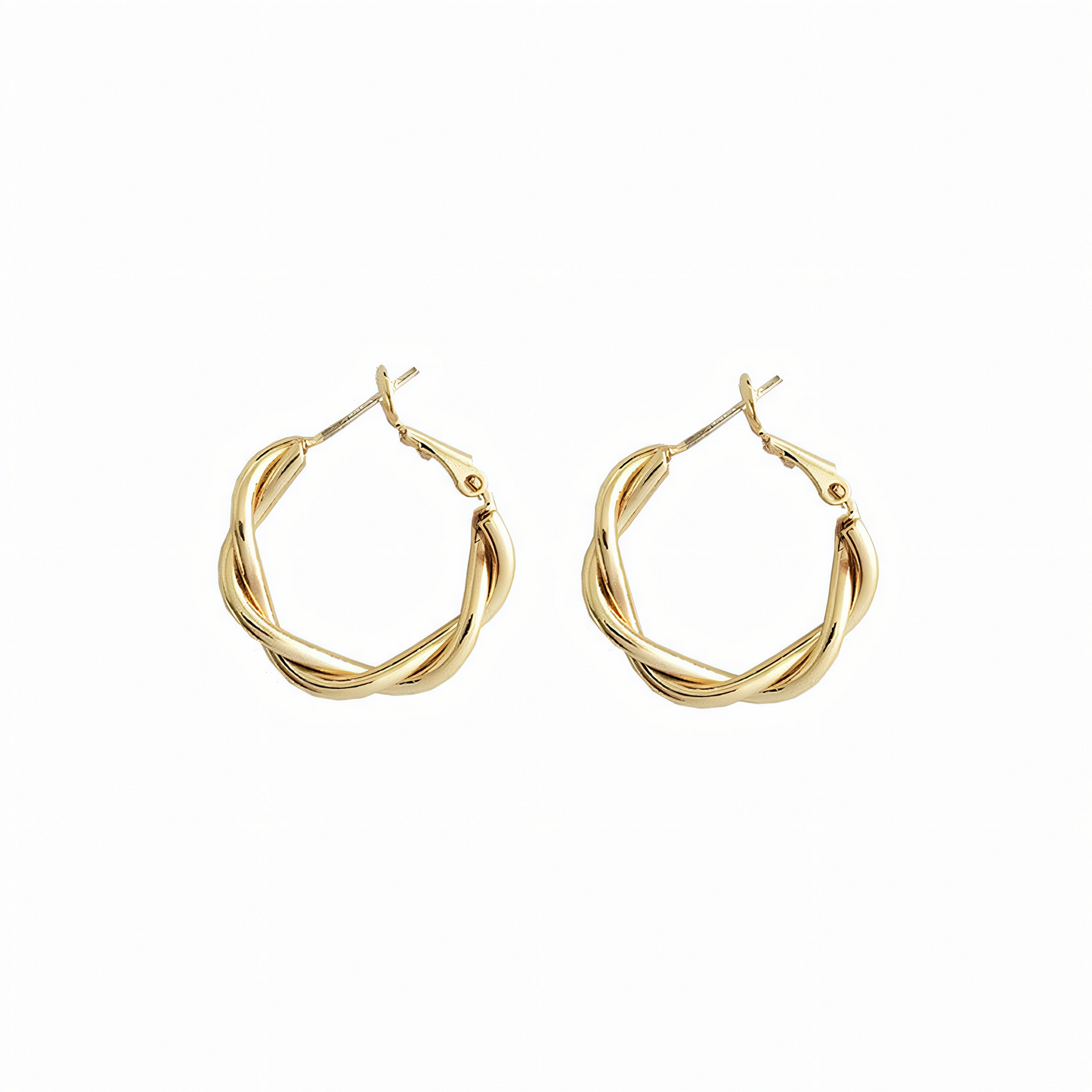 Twisted Thread Hoop Earrings