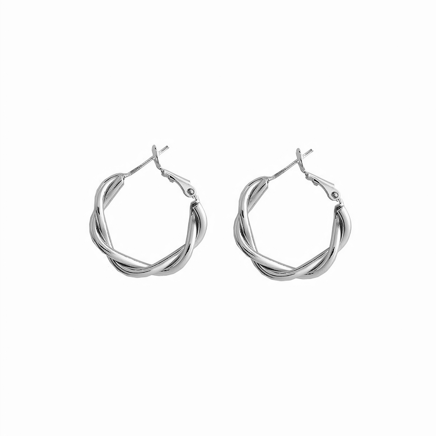 Twisted Thread Hoop Earrings