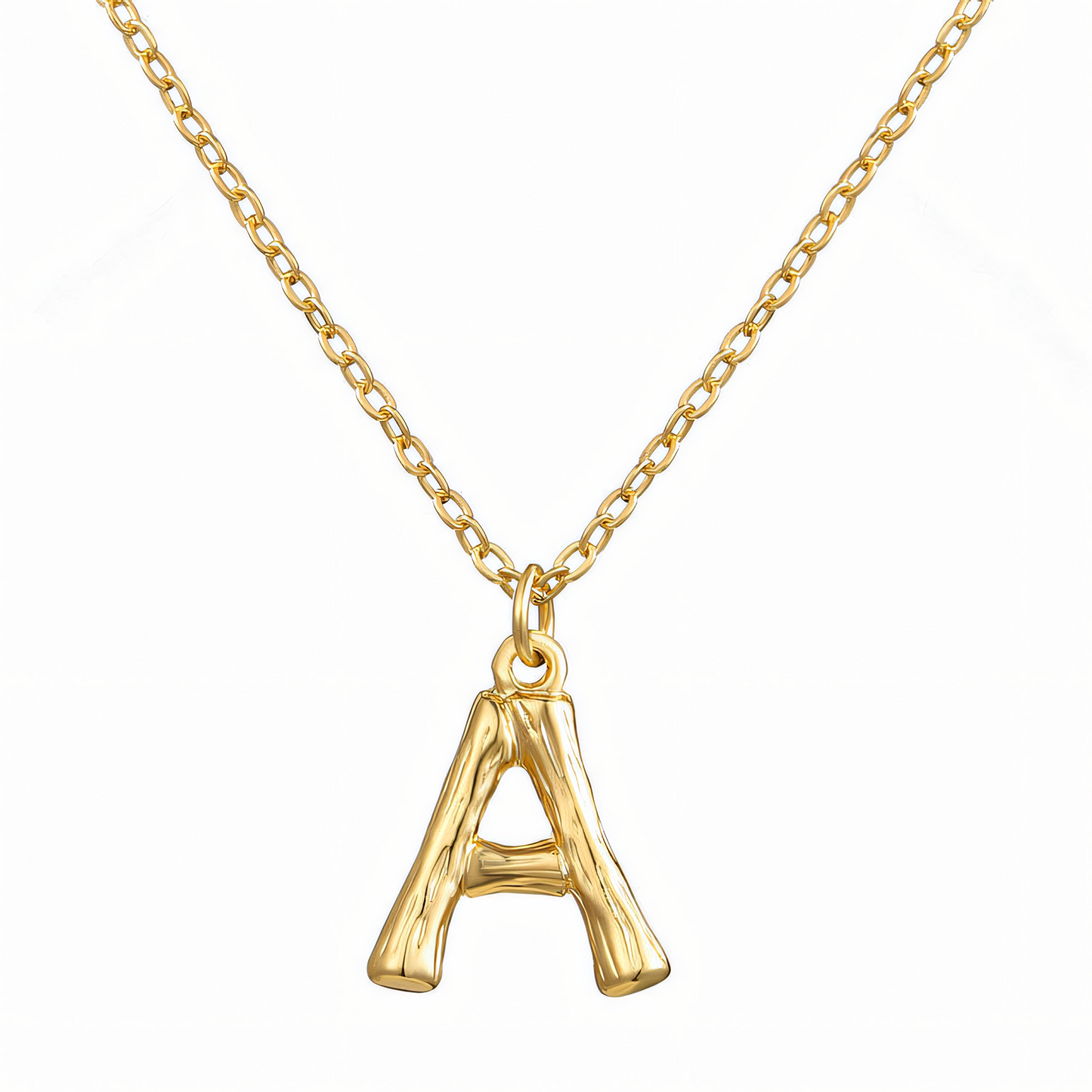 14 Karat Gold-Plated Custom Letter Anklet