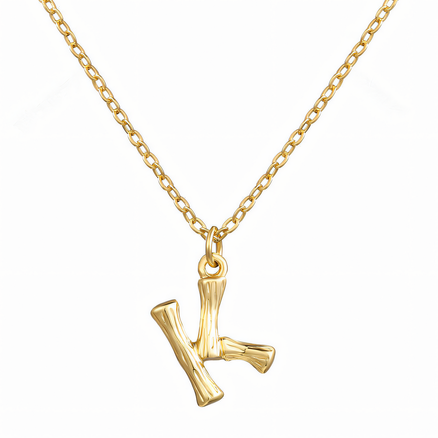 14 Karat Gold-Plated Custom Letter Anklet