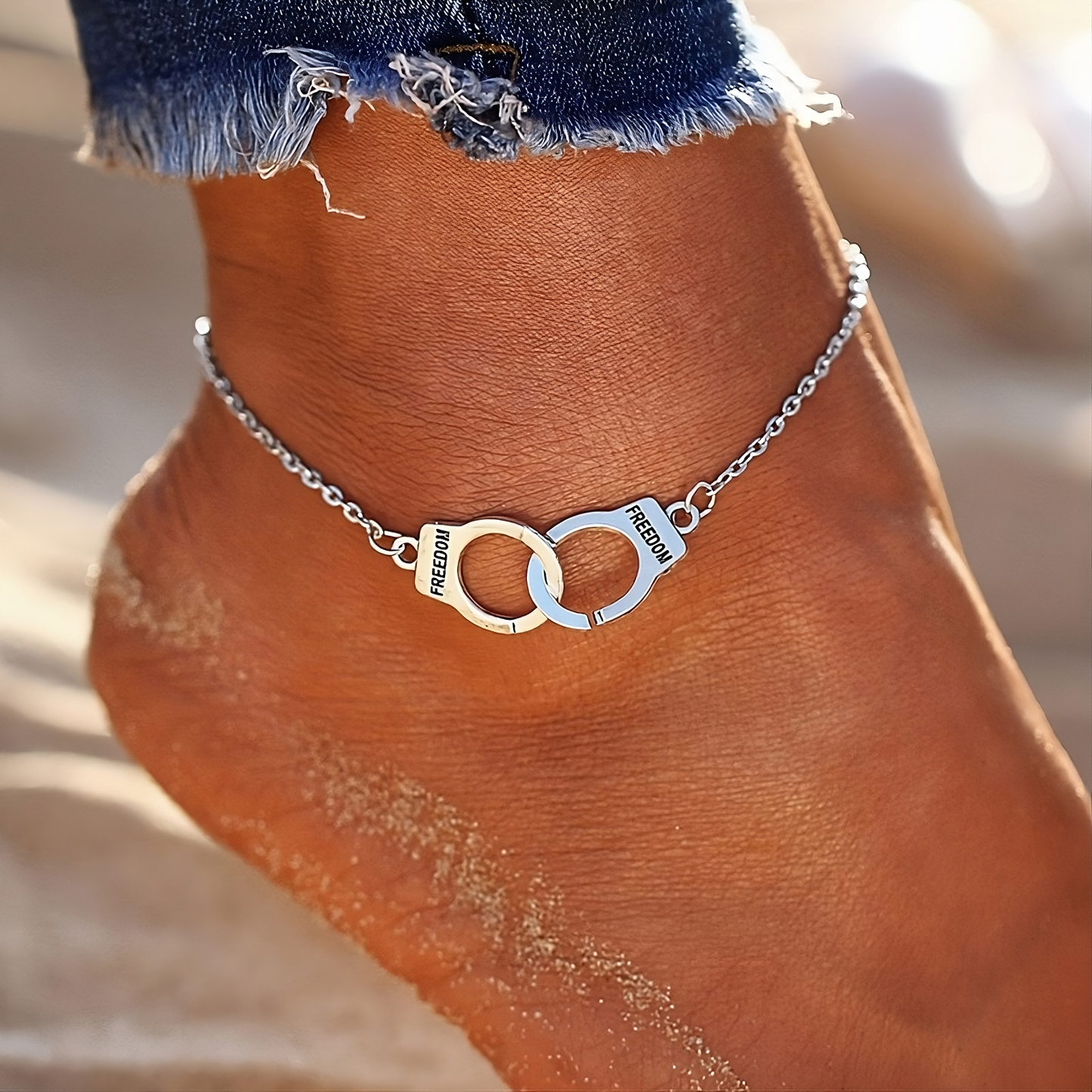 Chained Handcuff Anklets